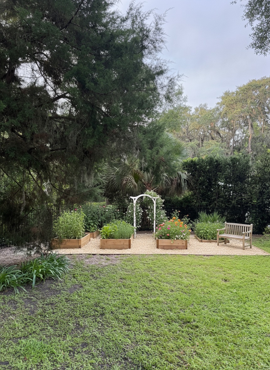 The garden vision picture — the actual output of this pipeline
